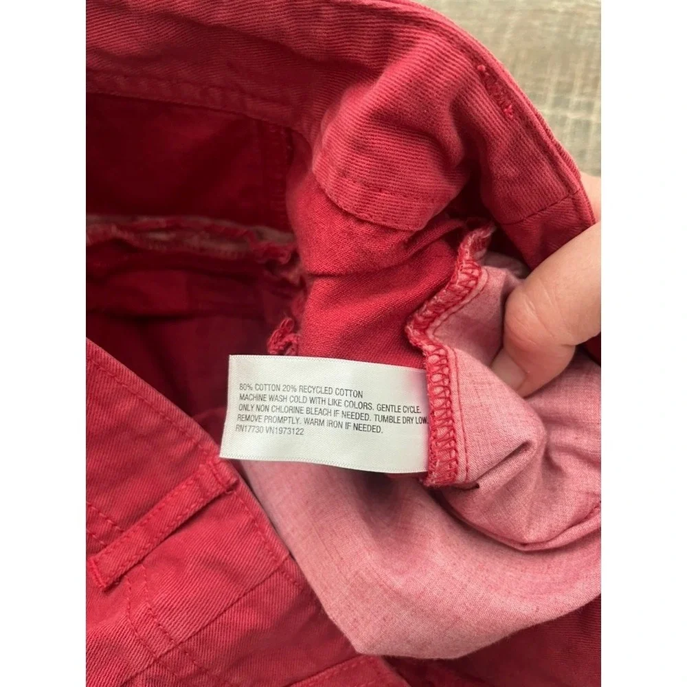 Universal Thread Red High‎ Rise Seamed Utility Shorts Size 6